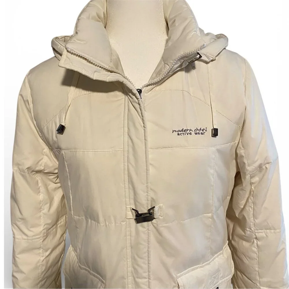 Modern Chfei ~ Chenfei Women's Long Quilted Puffer Winter Coat XL